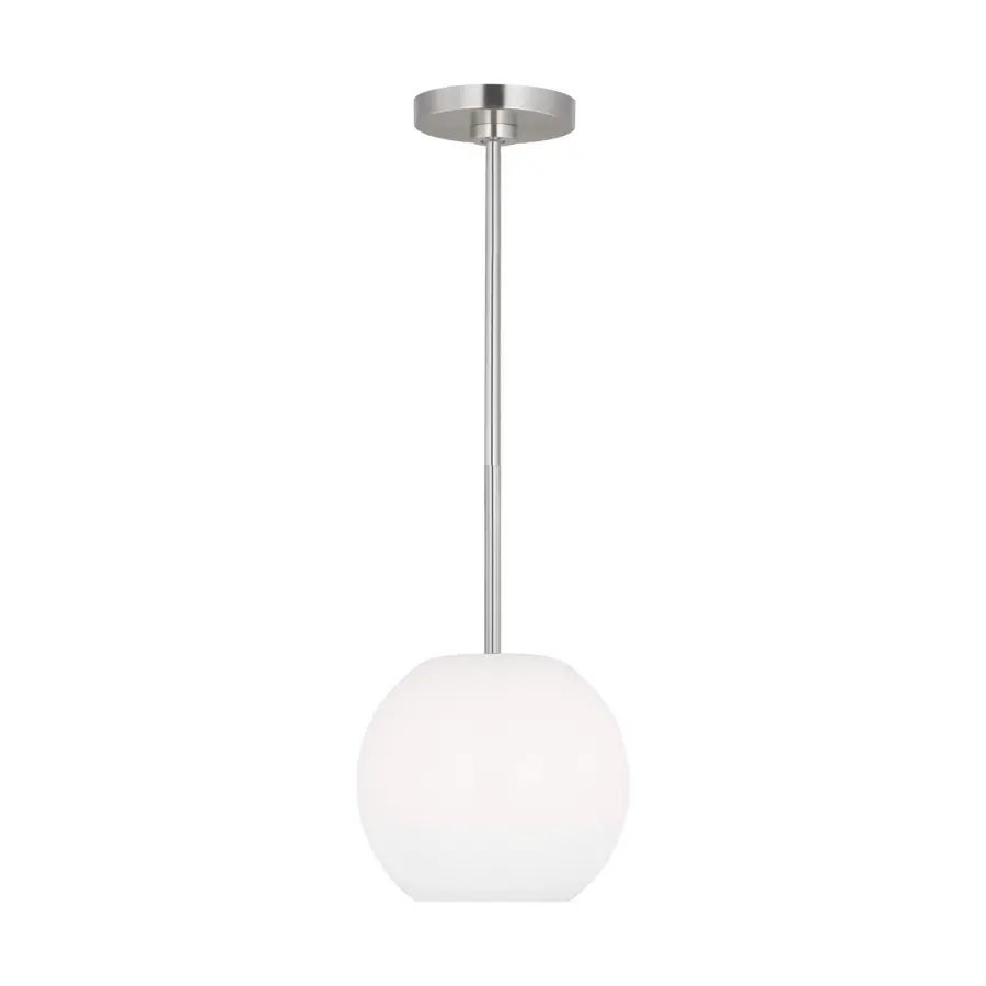 Rory One Light Mini Pendant in Brushed Steel
