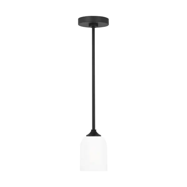 Collection: Emile Rooms: Dining Room, Entry Room/Hallway, Kitchen Finish: Midnight Black Glass: Etched / White Inside Width: 4.00" Height: 6.25" Weight: 2.70 lb Wire: 72" Black Rod: (3) 12",(1) 6" Canopy: D:5.5'' H:1'' Round Bulbs Included Number of Bulbs: 1 Maximum Wattage: 9.00 W Bulb Type: A19 Bulb Base: E26 Medium Light Output: 800.00 lm Color Temperature: 3000 K CRI: 90 Voltage: 120.00 V Material: Steel Country of Origin: China Safety Listing: cETL Safety Rating: Damp Title 24 Spec Sheet Instructions