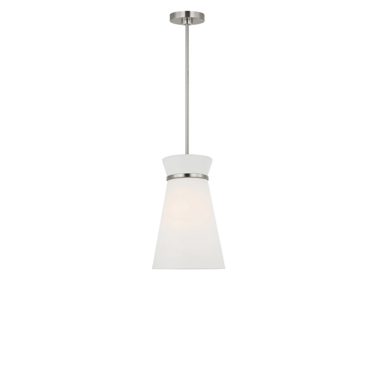 Fynn One Light Pendant in Brushed Nickel