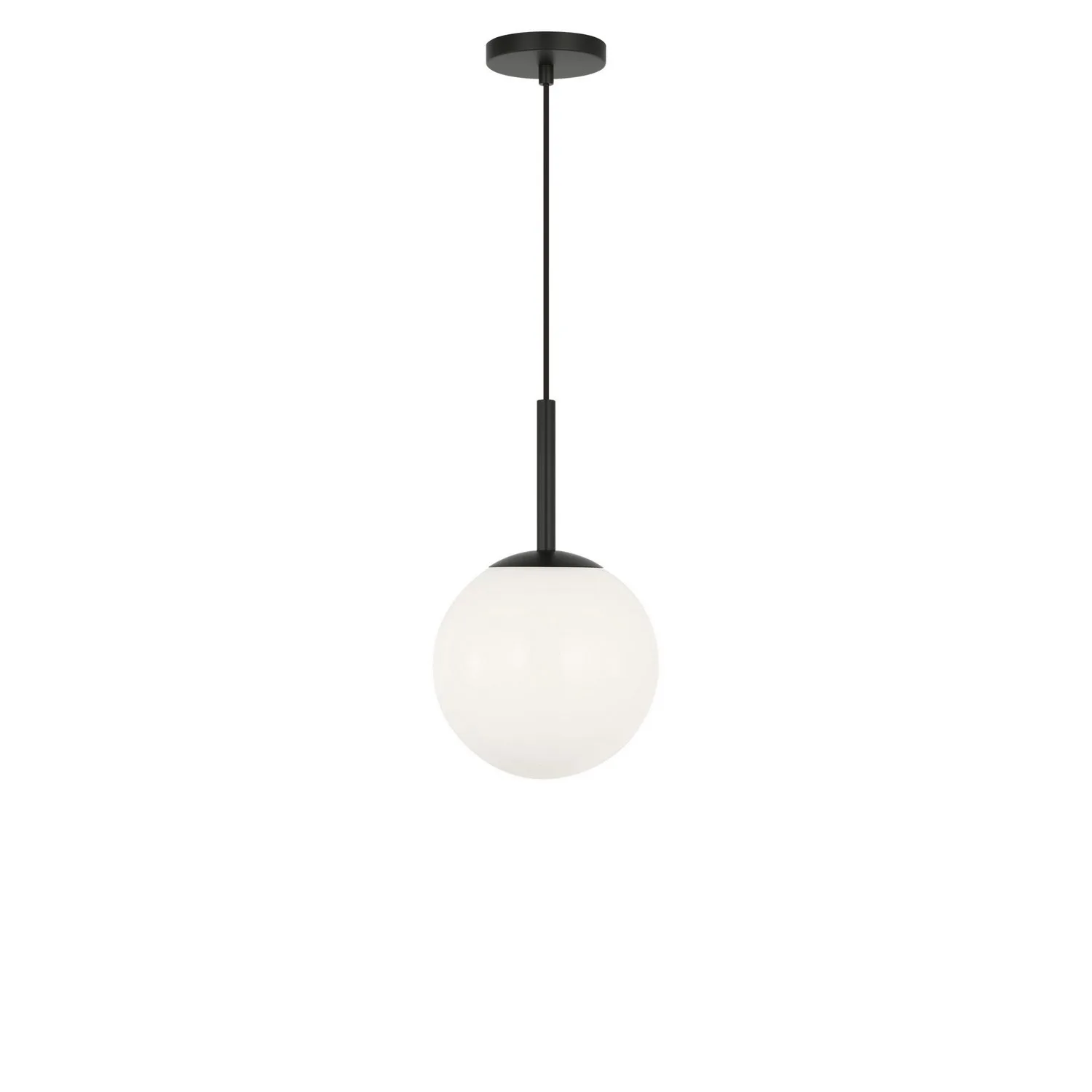 Nube One Light Pendant in Midnight Black