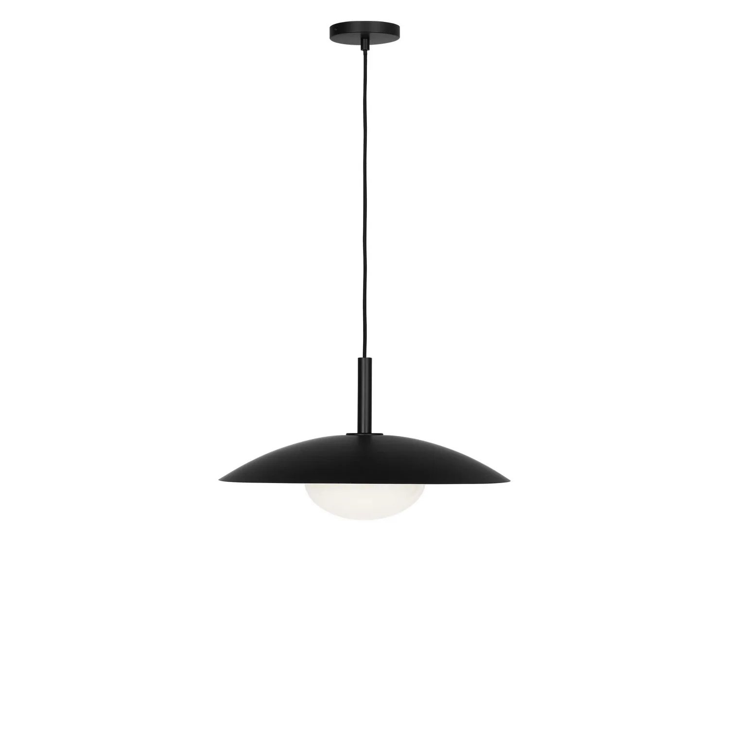 Mont One Light Pendant in Midnight Black