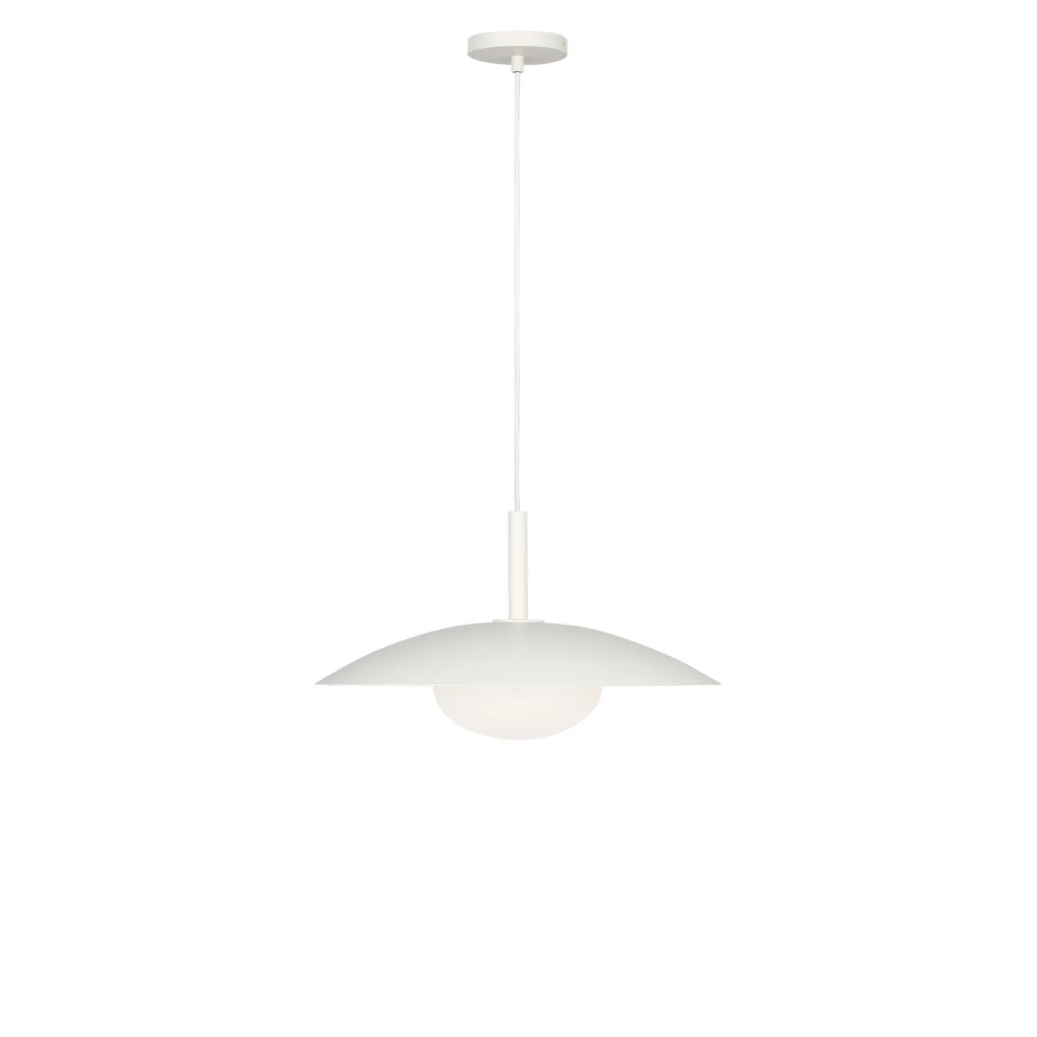 Mont One Light Pendant in Matte White