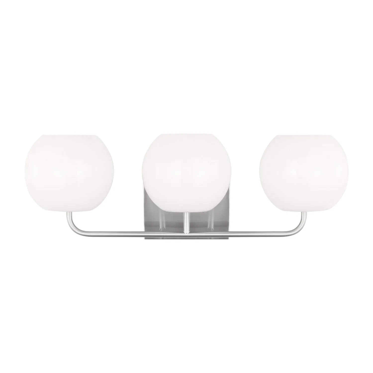 Rory Three Light Vanity in Brushed Steel