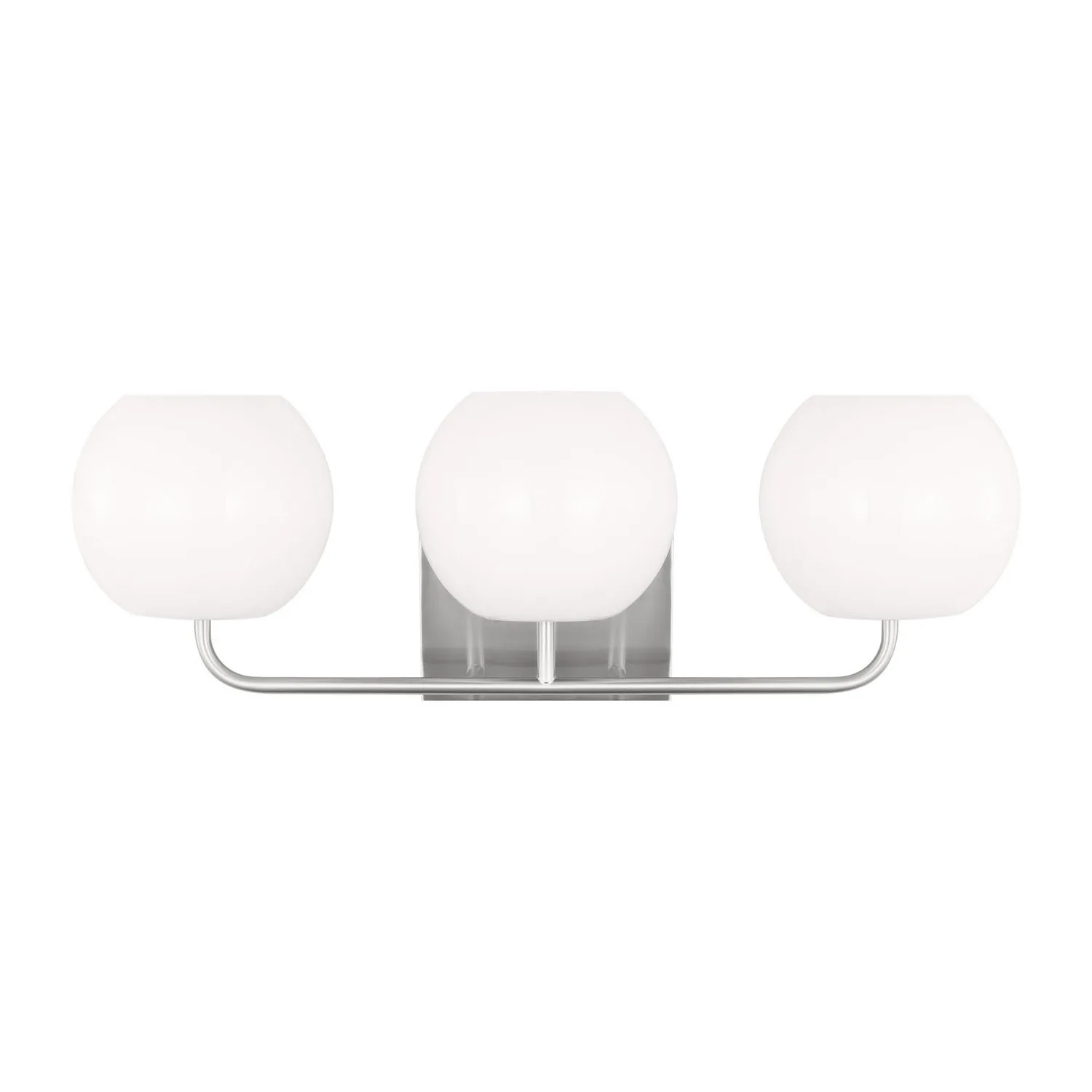 Rory Three Light Vanity in Brushed Steel