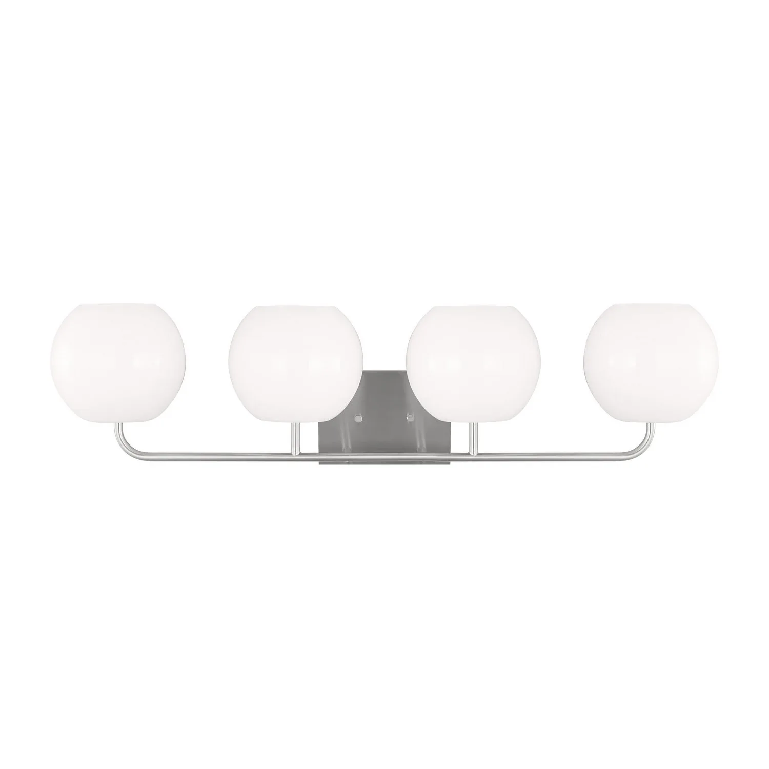 Rory Four Light Vanity in Brushed Steel