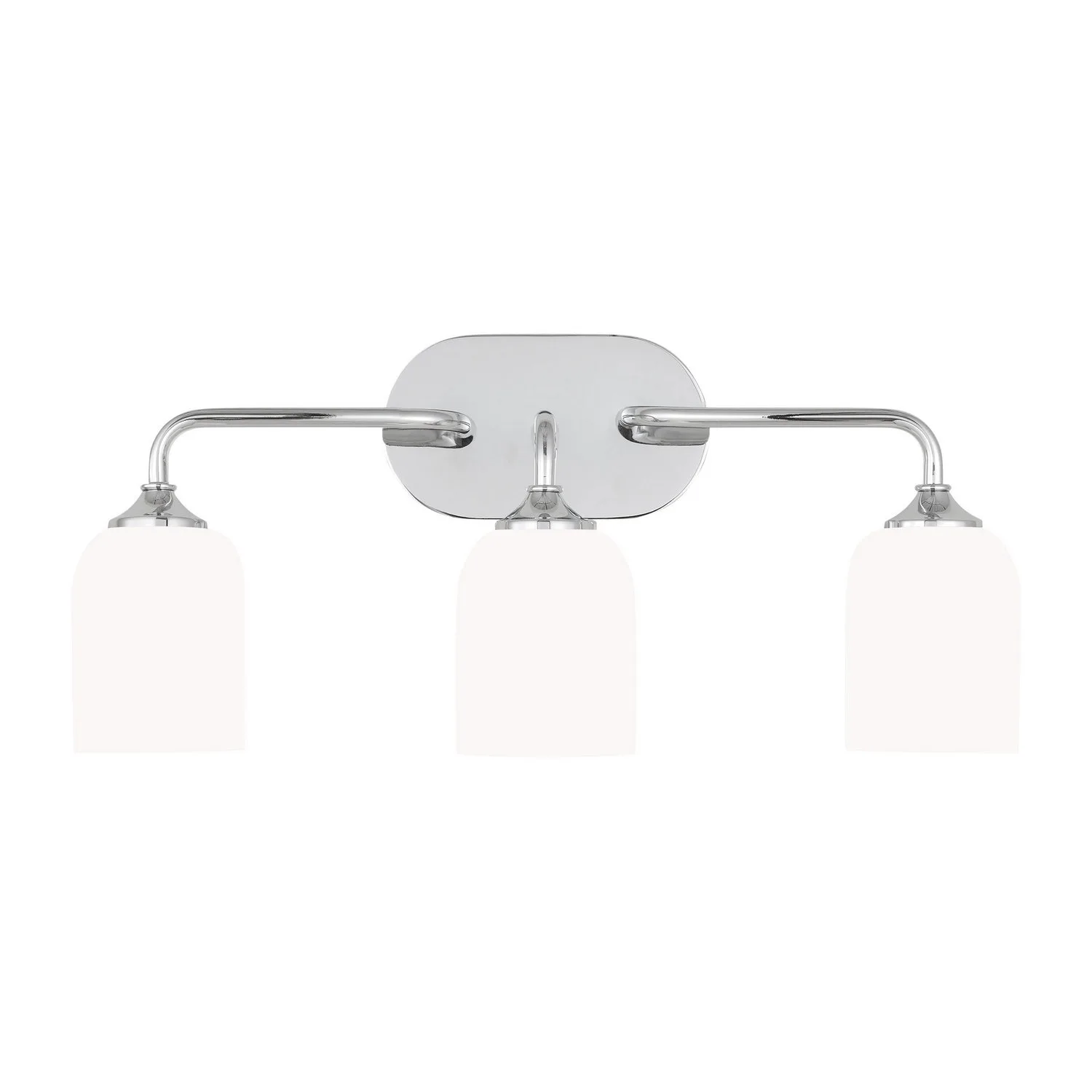 Emile Three Light Vanity in Chrome