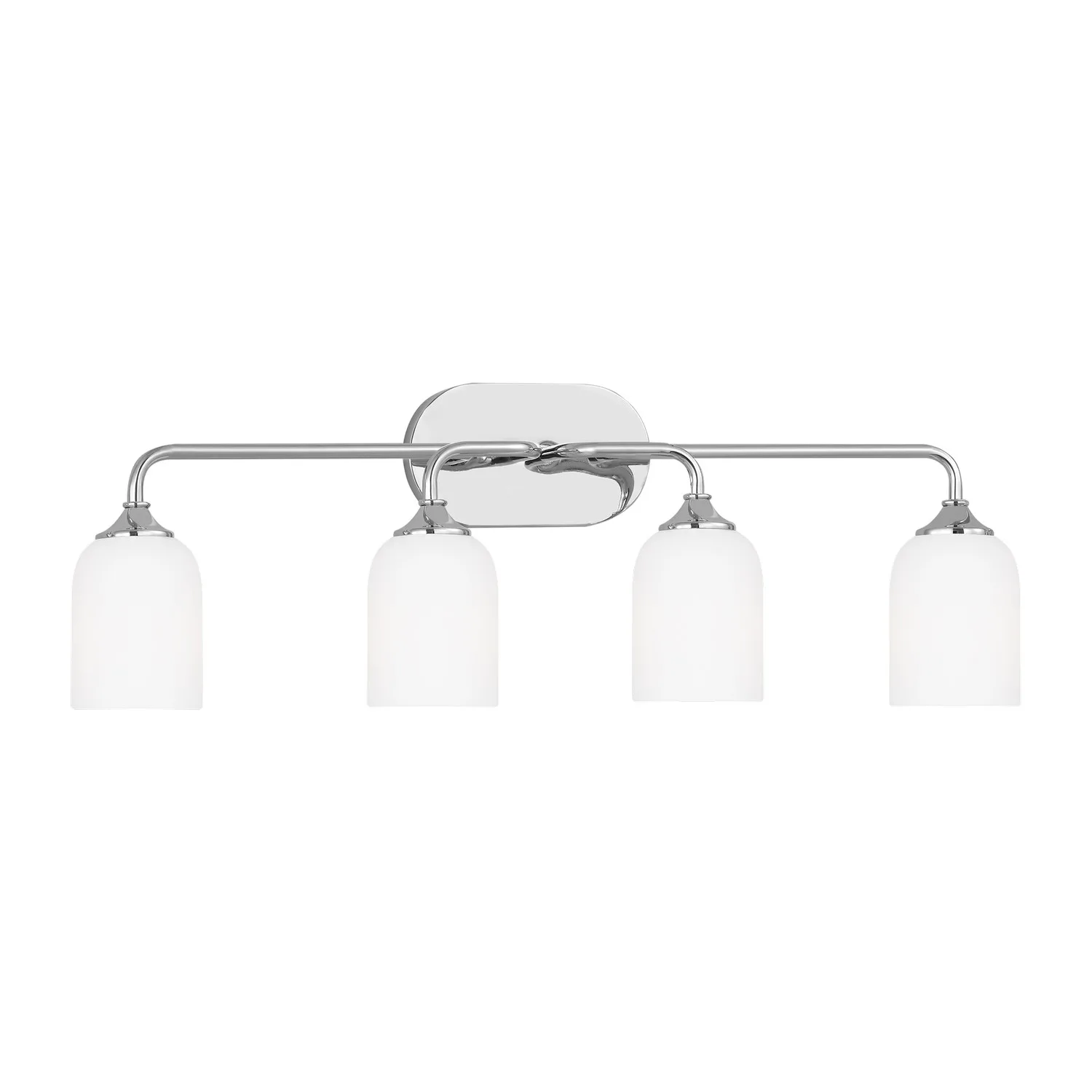 Emile Four Light Vanity in Chrome