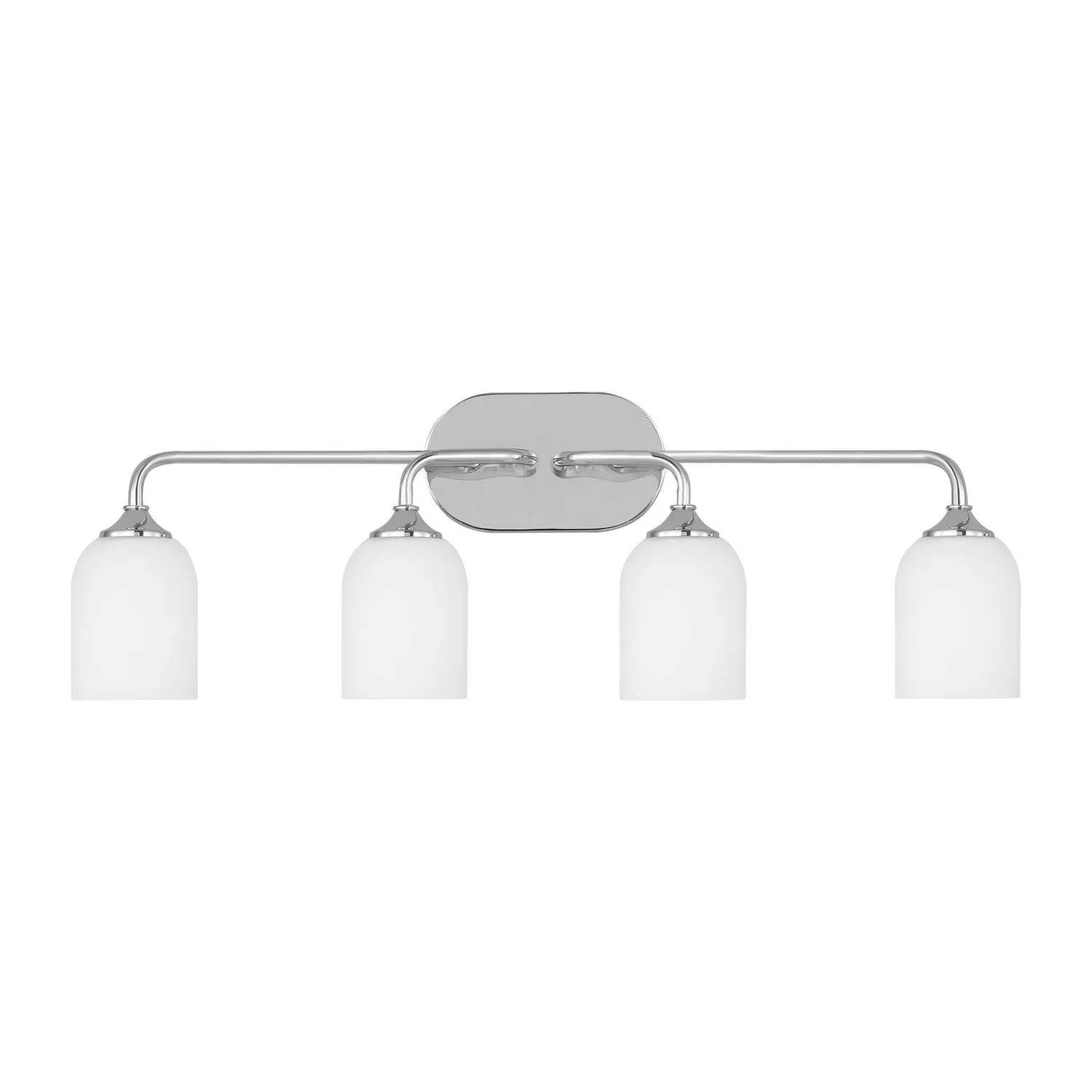 Emile Four Light Vanity in Chrome
