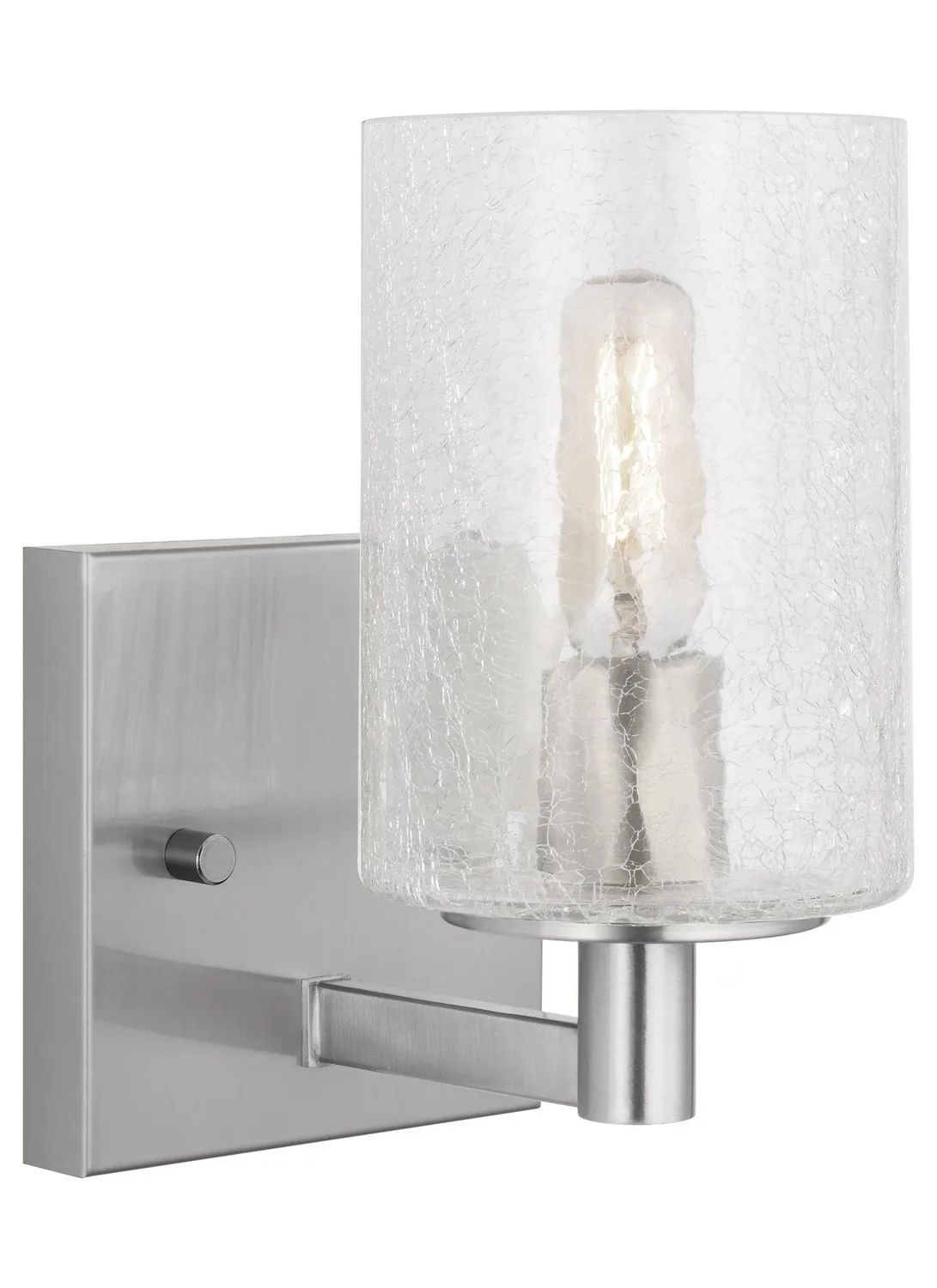Parker One Light Wall Sconce in Brushed Steel
