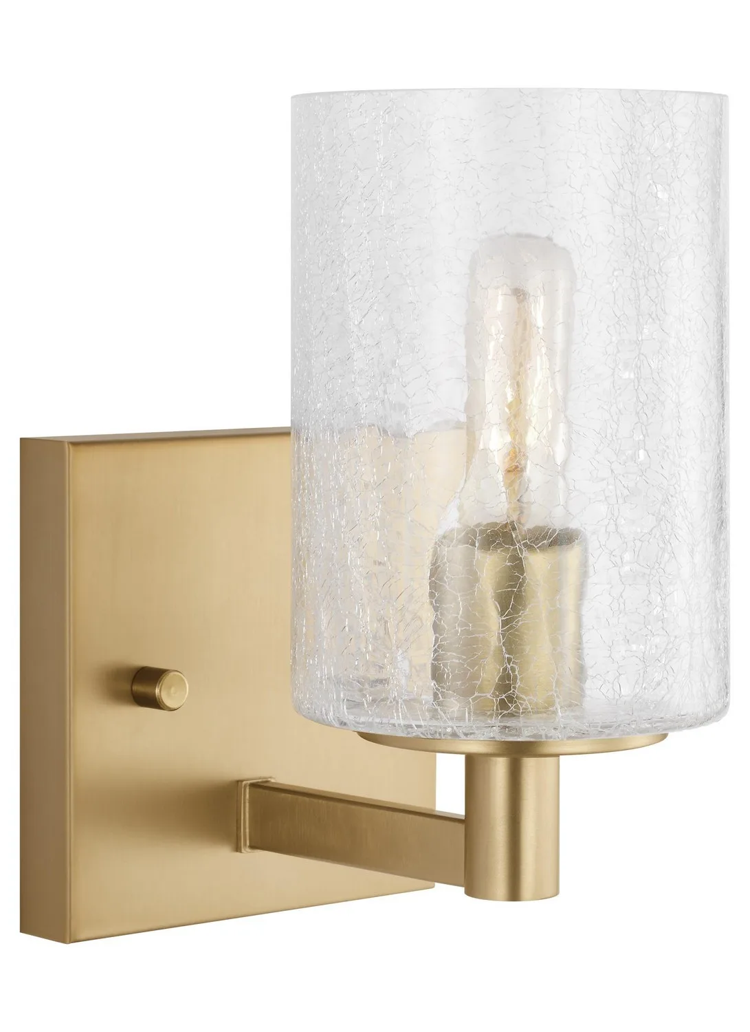 Parker One Light Wall Sconce in Satin Brass