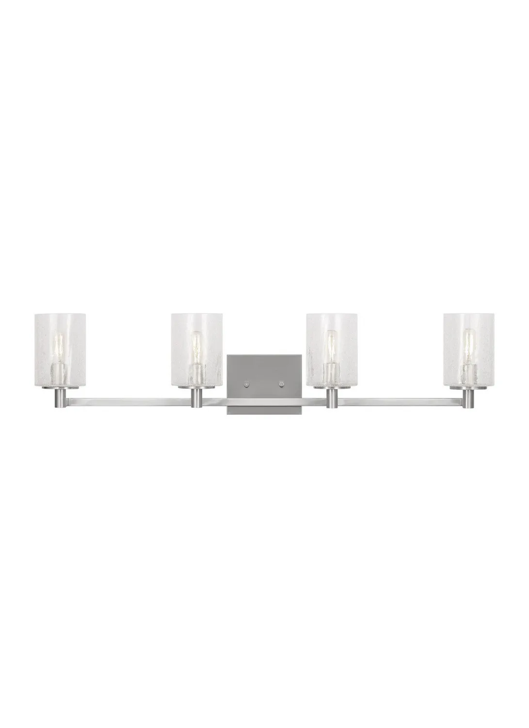Parker Four Light Wall / Bath in Brushed Steel