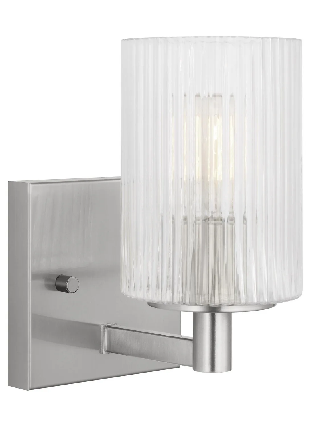Lando One Light Wall Sconce in Brushed Steel