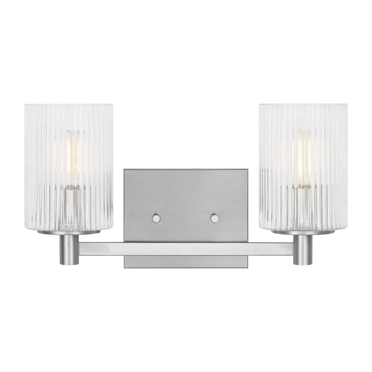 Lando Two Light Wall / Bath in Brushed Steel