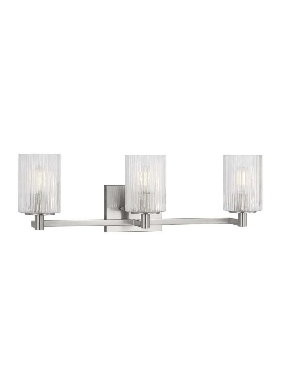 Lando Three Light Wall / Bath in Brushed Steel