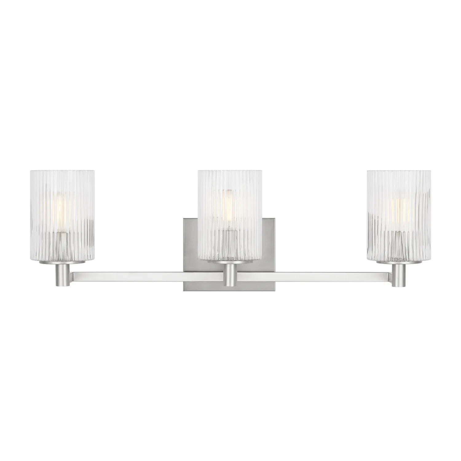 Lando Three Light Wall / Bath in Brushed Steel
