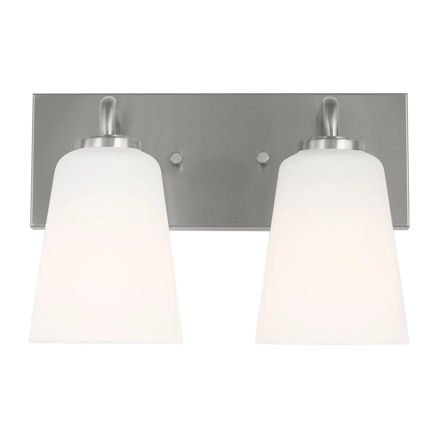Miles 2-Light Vanity in Brushed Nickel