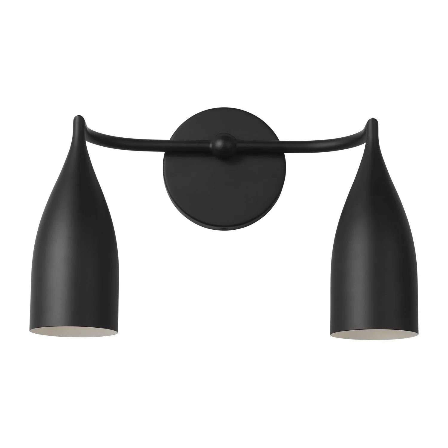 Maya Two Light Vanity in Midnight Black
