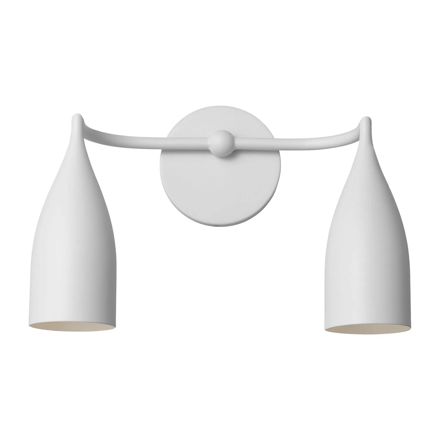 Maya Two Light Vanity in Matte White