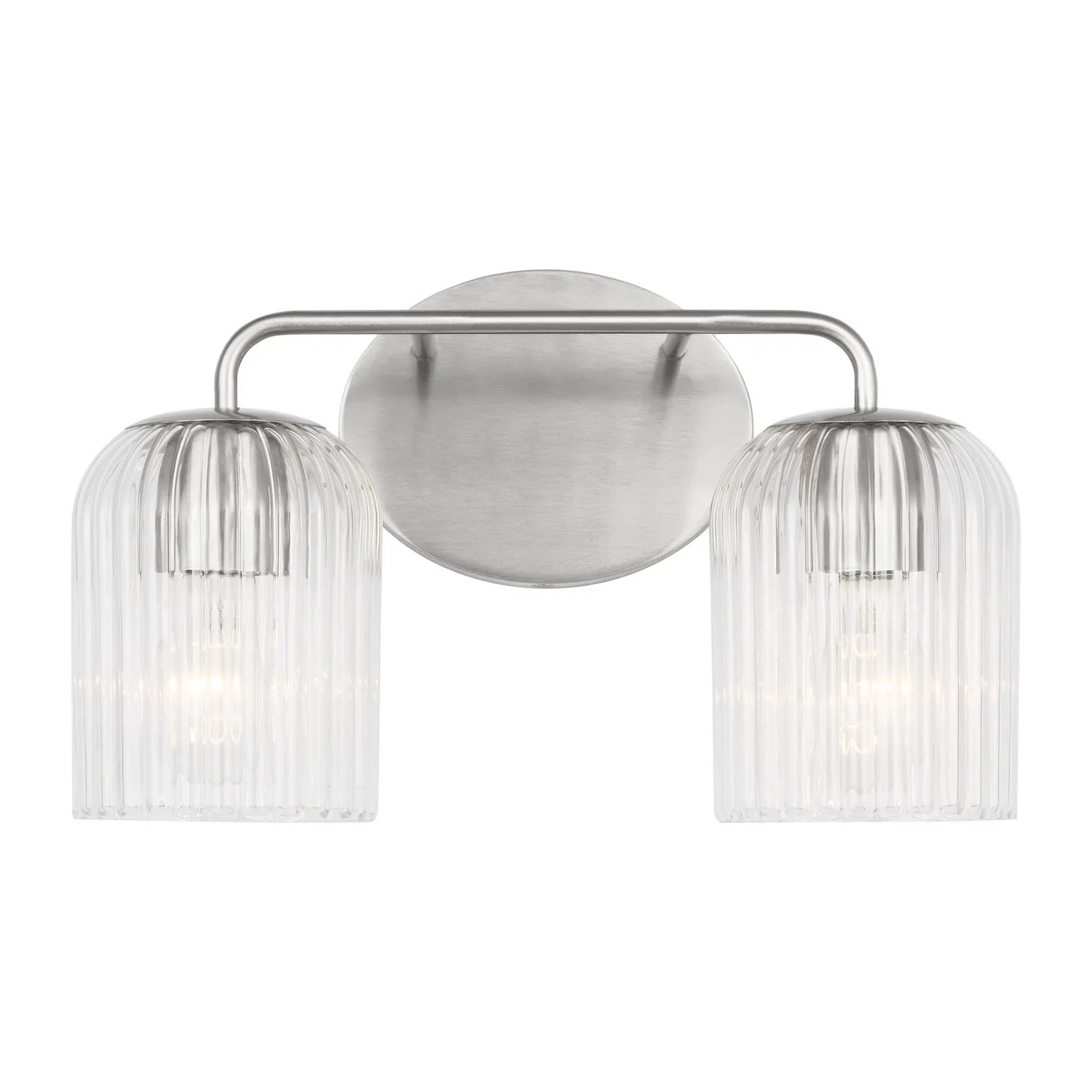 Eisele Two Light Vanity in Brushed Nickel