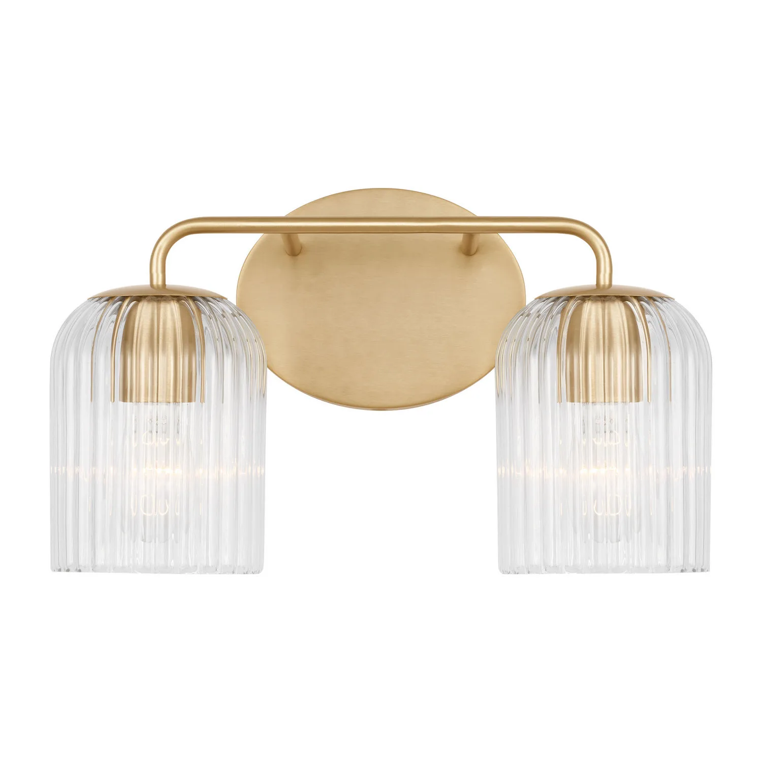Eisele Two Light Vanity in Satin Brass