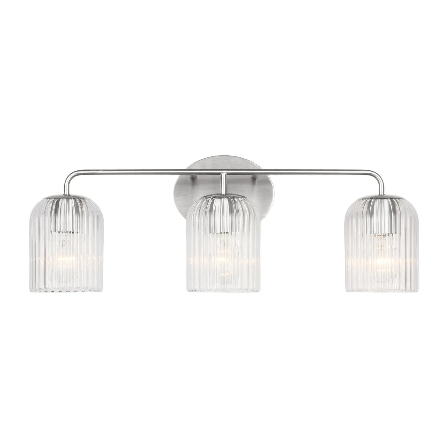 Eisele Three Light Vanity in Brushed Nickel