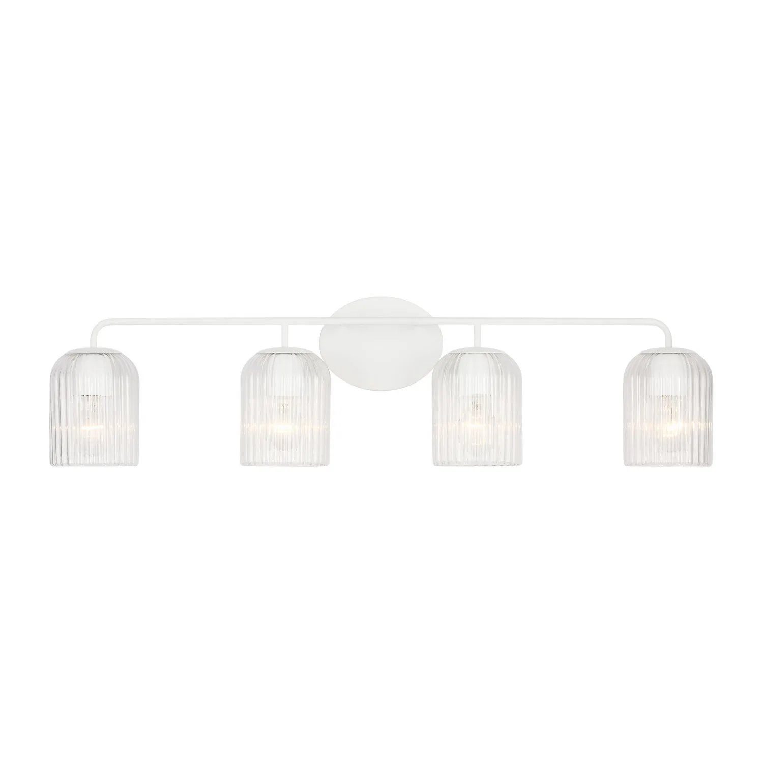 Eisele Four Light Vanity in Matte White