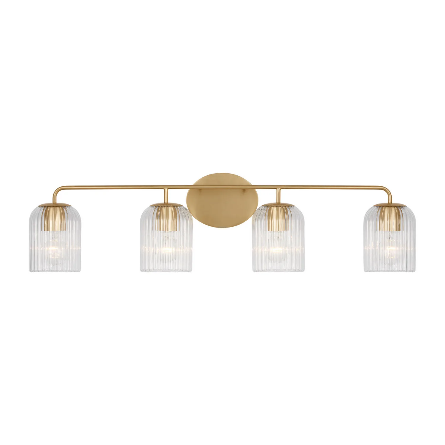 Eisele Four Light Vanity in Satin Brass