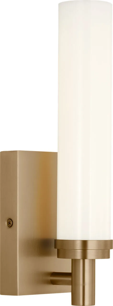 Coles LED Vanity in Satin Brass