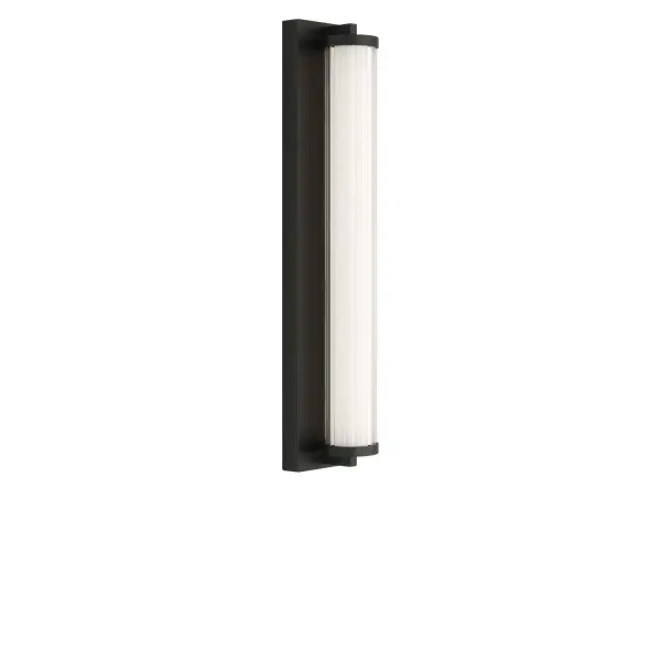 Collection: Weston Rooms: Bathroom, Bedroom, Entry Room/Hallway Finish: Midnight Black Glass: Transparent Polycarbonate Shade Width: 22.00" Height: 4.25" Length: 3.87" Weight: 5.00 lb Extension from Wall: 3.87" Canopy: DP:1" W:22" H:4.25" Rectangle Bulbs Included Maximum Wattage: 16.00 W Bulb Base: Dedicated Light Source: LED Light Output: 1000.00 lm Color Temperature: 2700 K CRI: 90 Voltage: 120.00 V Material: Aluminum Country of Origin: Thailand Safety Listing: ETL Safety Rating: DAMP ADA Title 24 LED Spec Sheet