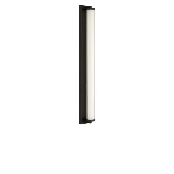 Collection: Weston Rooms: Bathroom, Bedroom, Entry Room/Hallway Finish: Midnight Black Glass: Transparent Polycarbonate Shade Width: 34.00" Height: 4.25" Length: 3.87" Weight: 7.00 lb Extension from Wall: 3.87" Canopy: DP:1" W:34" H:4.25" Rectangle Bulbs Included Maximum Wattage: 32.00 W Bulb Base: Dedicated Light Source: LED Light Output: 2000.00 lm Color Temperature: 2700 K CRI: 90 Voltage: 120.00 V Material: Aluminum Country of Origin: Thailand Safety Listing: ETL Safety Rating: DAMP ADA Title 24 LED Spec Sheet