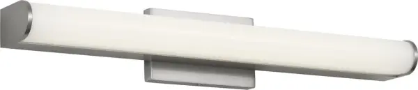 Collection: Cavitt Rooms: Bathroom, Bedroom, Entry Room/Hallway Finish: Brushed Nickel Glass: Polycarbonate Width: 18.00" Height: 3.00" Length: 3.10" Weight: 2.00 lb Extension from Wall: 3.10" Canopy: DP:0.6" W:5" H:3" Rectangle Bulbs Included Maximum Wattage: 17.00 W Bulb Base: Dedicated Light Source: LED Light Output: 1150.00 lm Color Temperature: 2700 K CRI: 90 Voltage: 120.00 V Material: Aluminum Country of Origin: Thailand Safety Listing: ETL Safety Rating: DAMP ADA Title 24 LED Spec Sheet