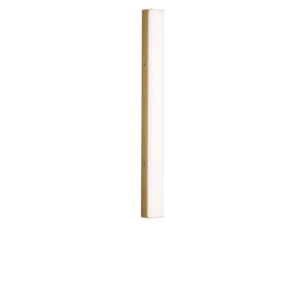 Collection: Panna Rooms: Bathroom, Bedroom, Entry Room/Hallway Finish: Satin Brass Glass: White Acrylic Diffusor Width: 30.00" Height: 3.00" Length: 1.87" Weight: 3.00 lb Extension from Wall: 1.87" Canopy: DP:1.87" W:30" H:3" Rectangle Bulbs Included Maximum Wattage: 30.50 W Bulb Base: Dedicated Light Source: LED Light Output: 2000.00 lm Color Temperature: 2700 K CRI: 90 Voltage: 120.00 V Material: Aluminum Country of Origin: Thailand Safety Listing: ETL Safety Rating: DAMP ADA Title 24 LED Spec Sheet