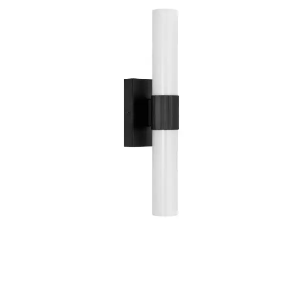Collection: Sarco Rooms: Bathroom, Bedroom, Entry Room/Hallway Finish: Midnight Black Glass: White Acrylic Shade Width: 18.00" Height: 4.50" Length: 3.90" Weight: 3.00 lb Extension from Wall: 3.90" Canopy: DP:1" W:6" H:4.5" Rectangle Bulbs Included Maximum Wattage: 16.00 W Bulb Base: Dedicated Light Source: LED Light Output: 1200.00 lm Color Temperature: 2700 K CRI: 90 Voltage: 120.00 V Material: Aluminum Country of Origin: Thailand Safety Listing: ETL Safety Rating: DAMP ADA Title 24 LED Spec Sheet