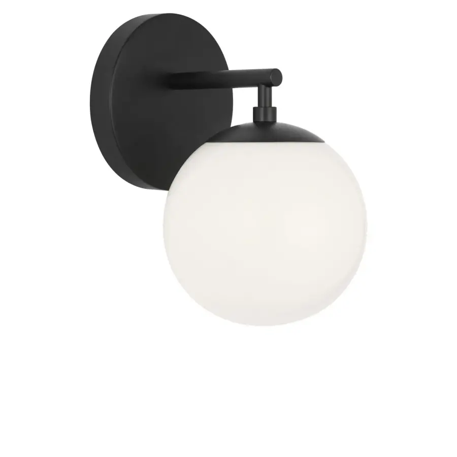 Nube One Light Vanity in Midnight Black