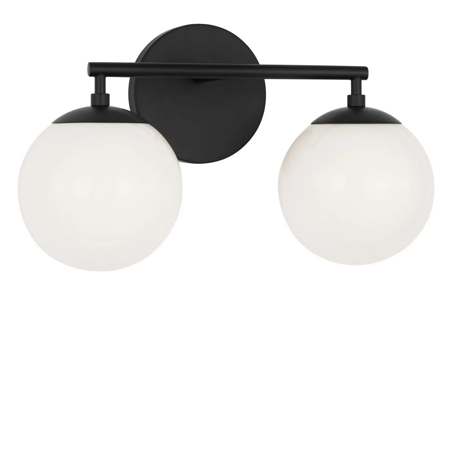 Nube Two Light Vanity in Midnight Black