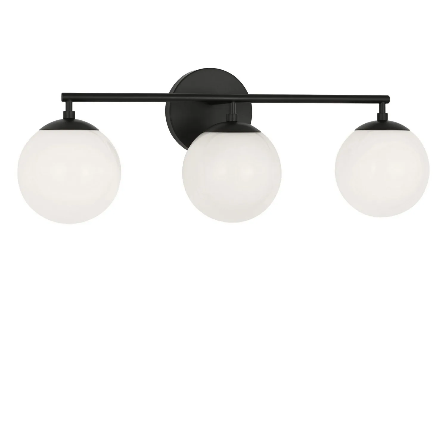 Nube Three Light Vanity in Midnight Black