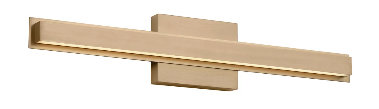Aro LED Vanity in Satin Brass