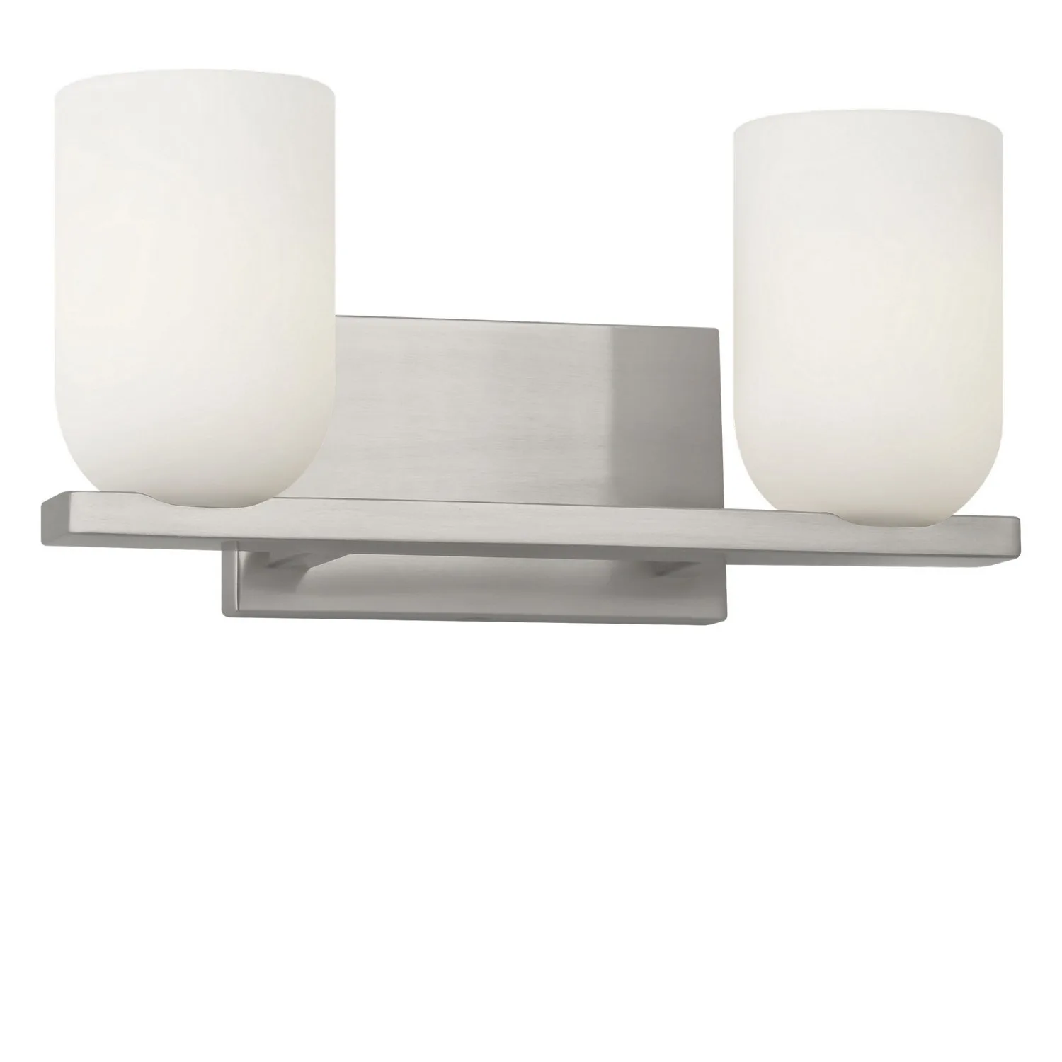 Neblina Two Light Vanity in Brushed Nickel