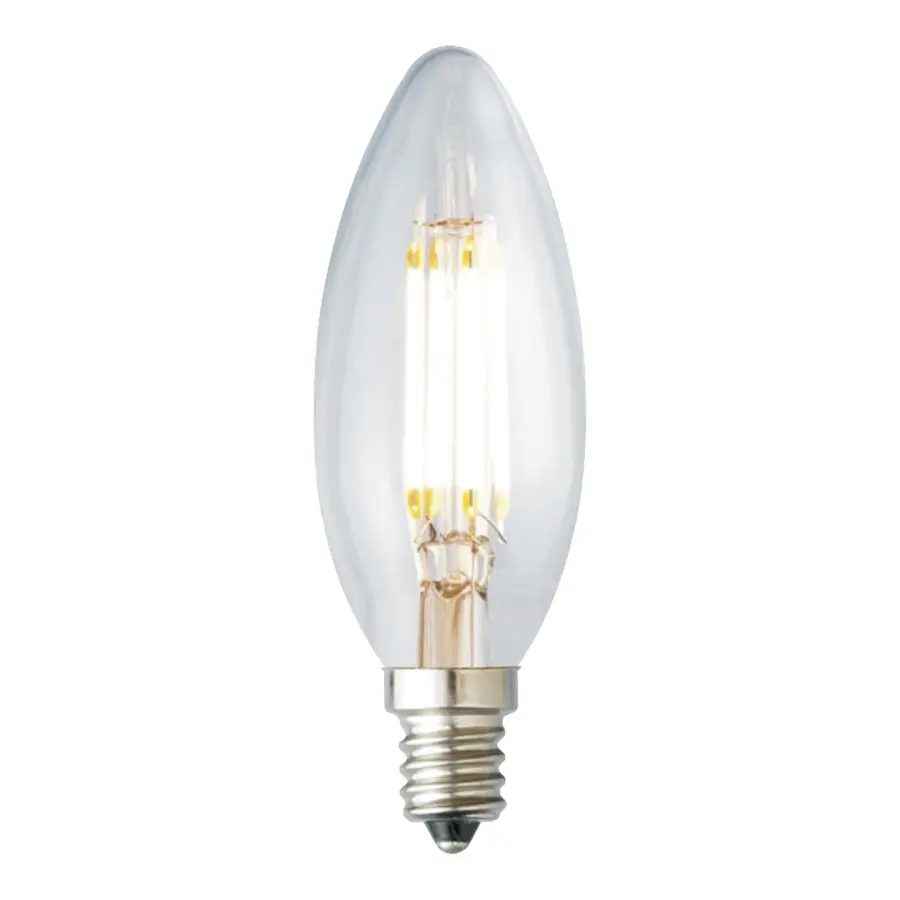 3.5W LED Torpedo Candelabra Bulb - 2700K Warm White