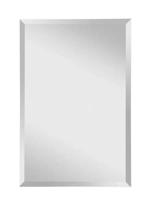 The Infinity Mirror features a clean mirror glass frame that creates a seamless, reflective aesthetic. Its 24" x 36" size makes it ideal for bathrooms and entryways, while the minimal 0.5" wall extension keeps the profile sleek.