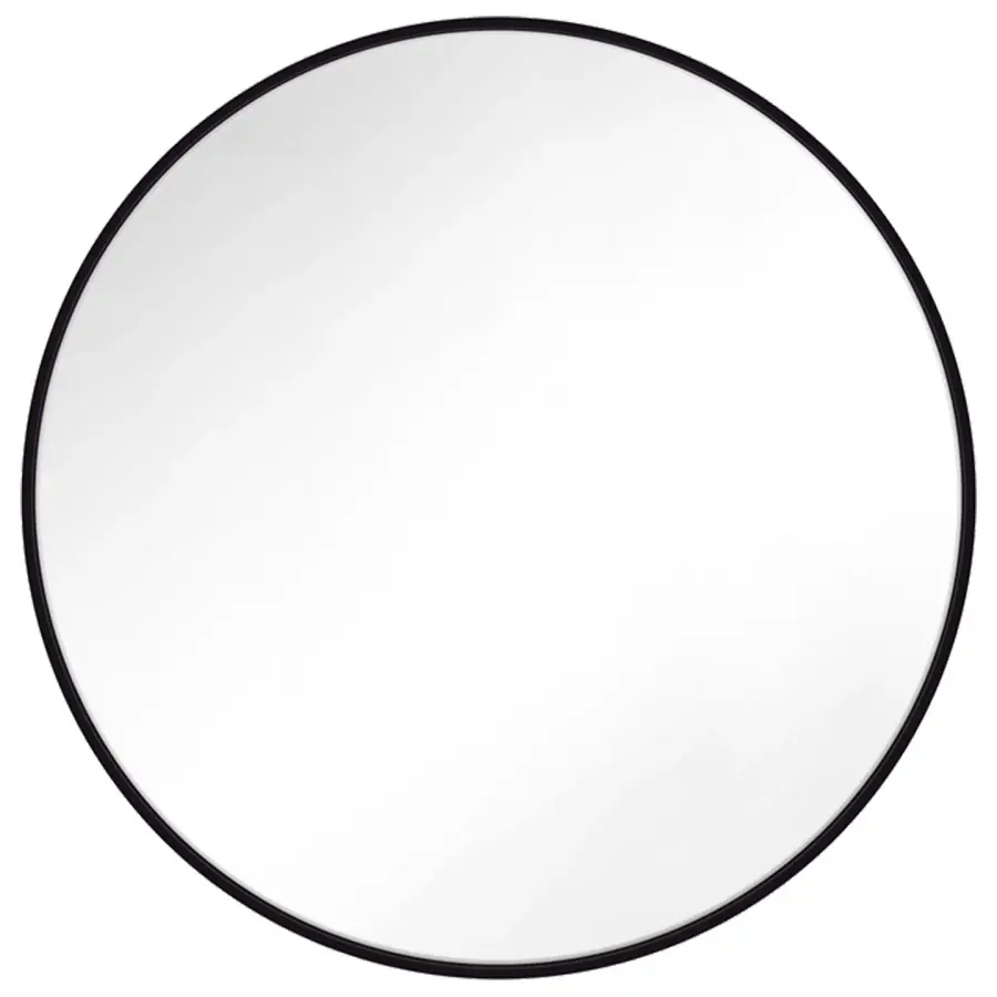 Kit 30" Round Mirror in Midnight Black