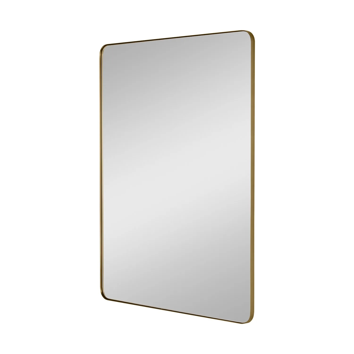 Planer 36" x 48" Mirror in Burnished Brass