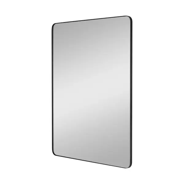 The Planer mirror delivers modern sophistication with its midnight black steel frame and generous 36x48 dimensions. Perfect for creating a dramatic focal point in bathrooms, bedrooms, or entryways.