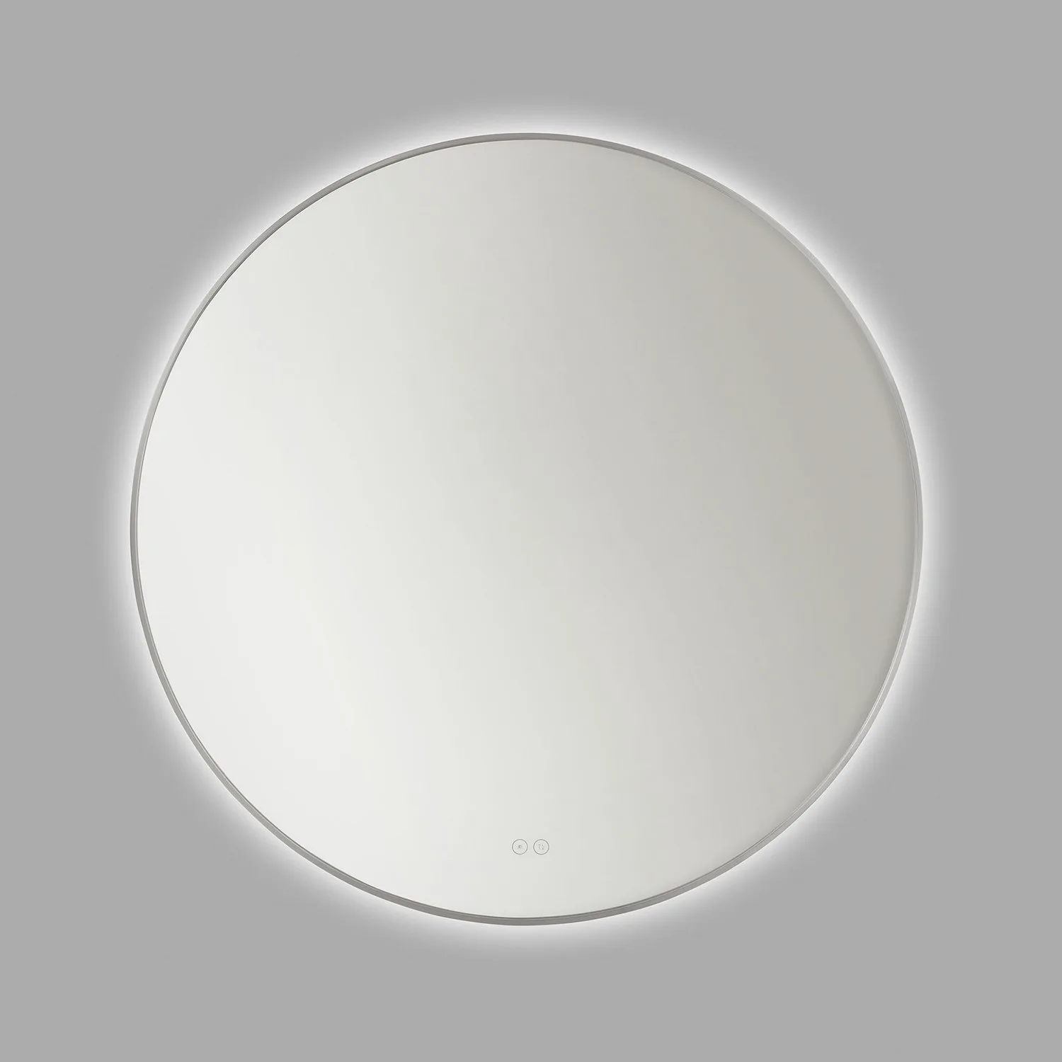 Cadre 36" LED Lighted Mirror in Brushed Nickel