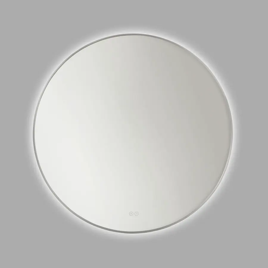 Cadre 36" LED Lighted Mirror in Brushed Nickel