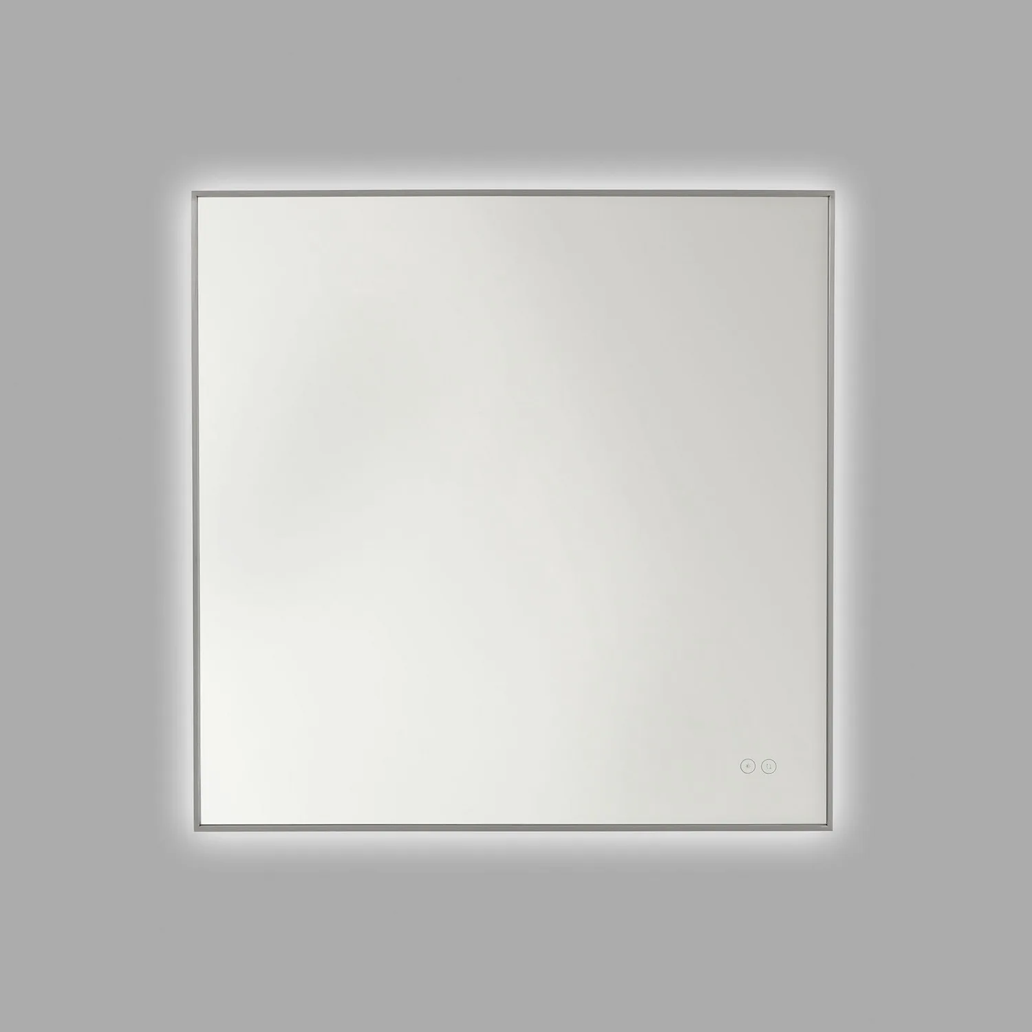 Cadre 30" LED Lighted Mirror in Brushed Nickel
