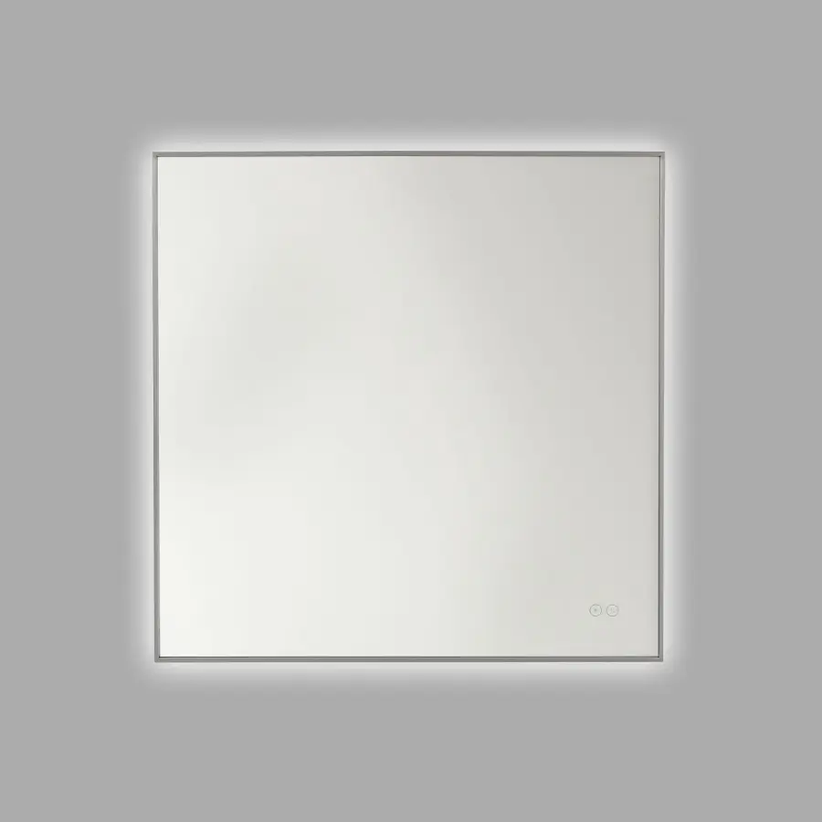 Cadre 30" LED Lighted Mirror in Brushed Nickel