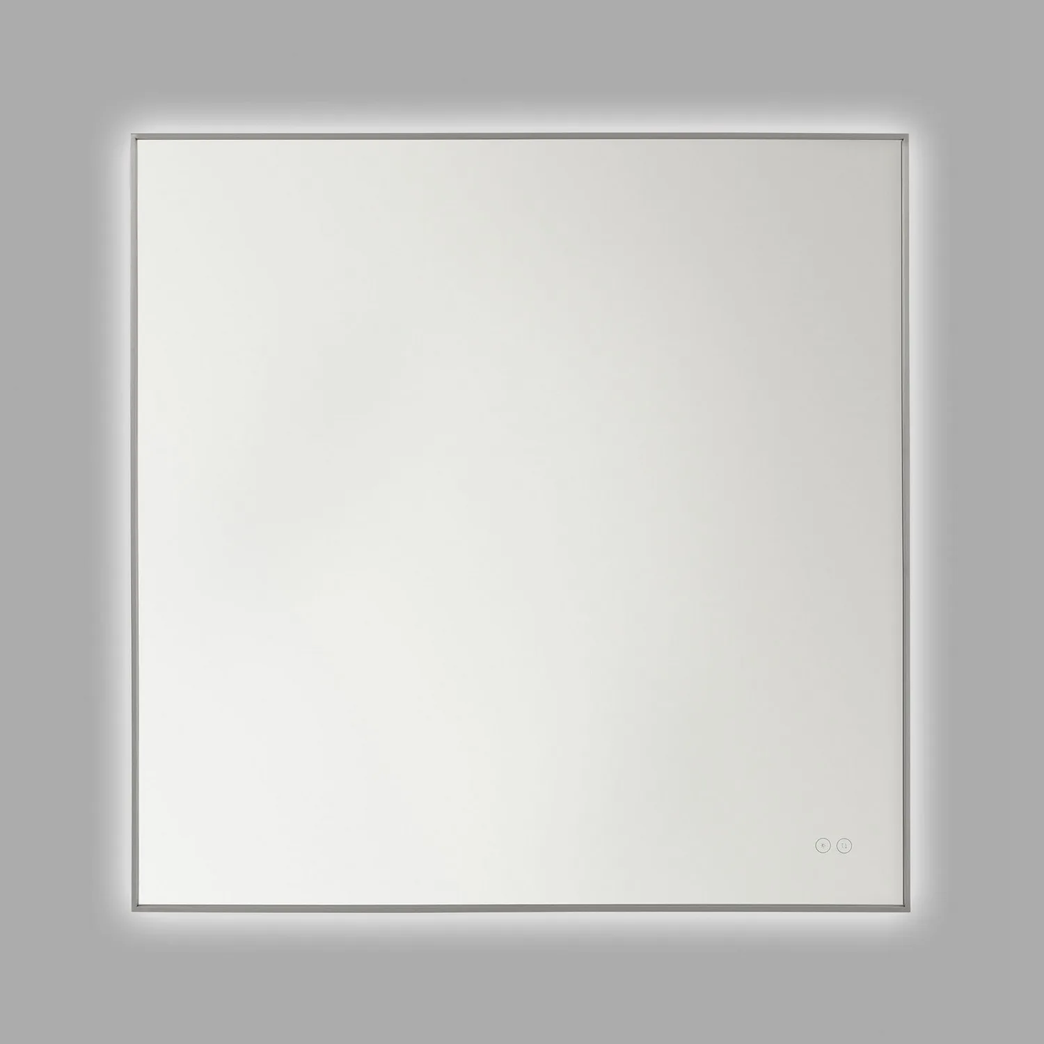 Cadre 36" LED Lighted Mirror in Brushed Nickel