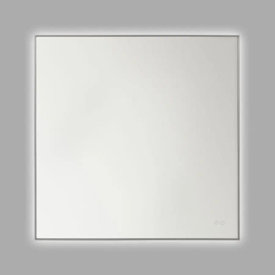 Cadre 36" LED Lighted Mirror in Brushed Nickel