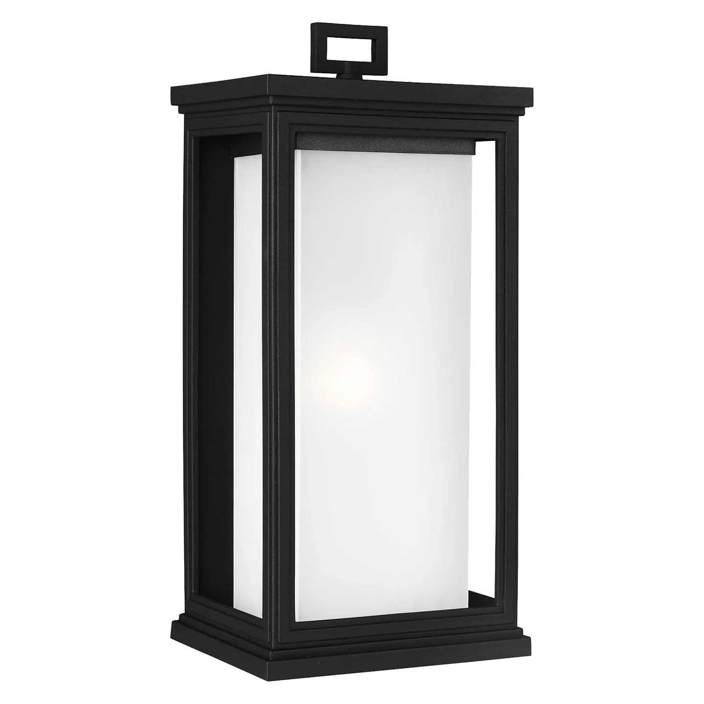 Roscoe One Light Outdoor Wall Lantern in Textured Black